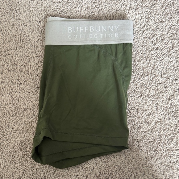 BuffBunny Olive Green Active Shorts - Picture 3 of 3